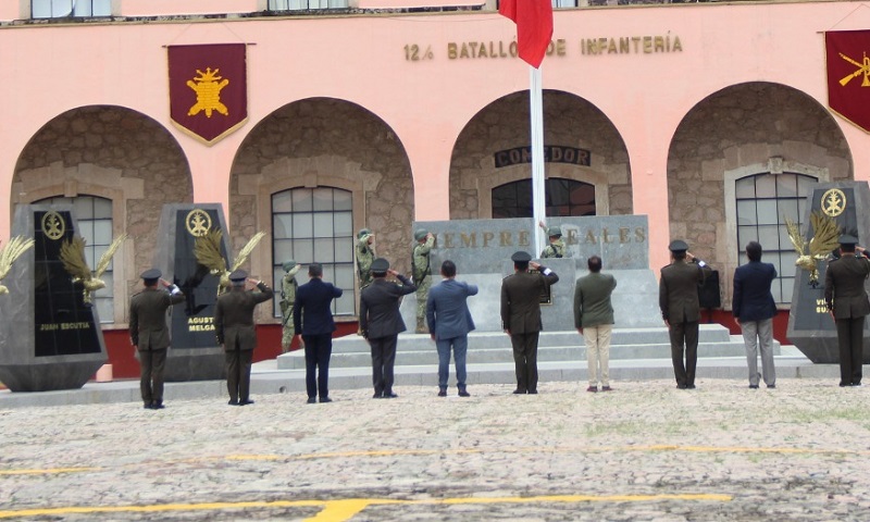 Izamiento de Bandera, Morelia, SEDENA