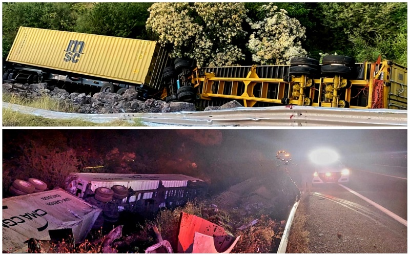 Autopista Siglo XXI, Volcaduras