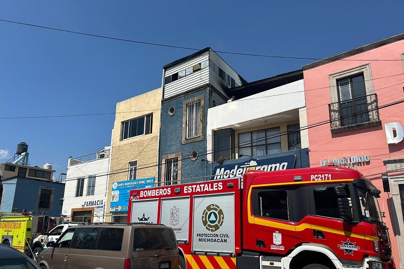 Centro de Morelia, Terraza, Fuego