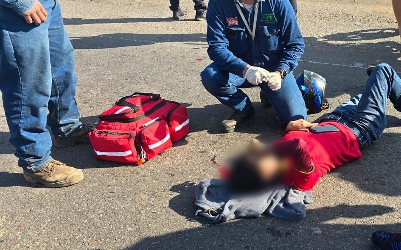 Zamora, Intenso accidente