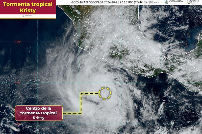 tormenta tropical Kristy
