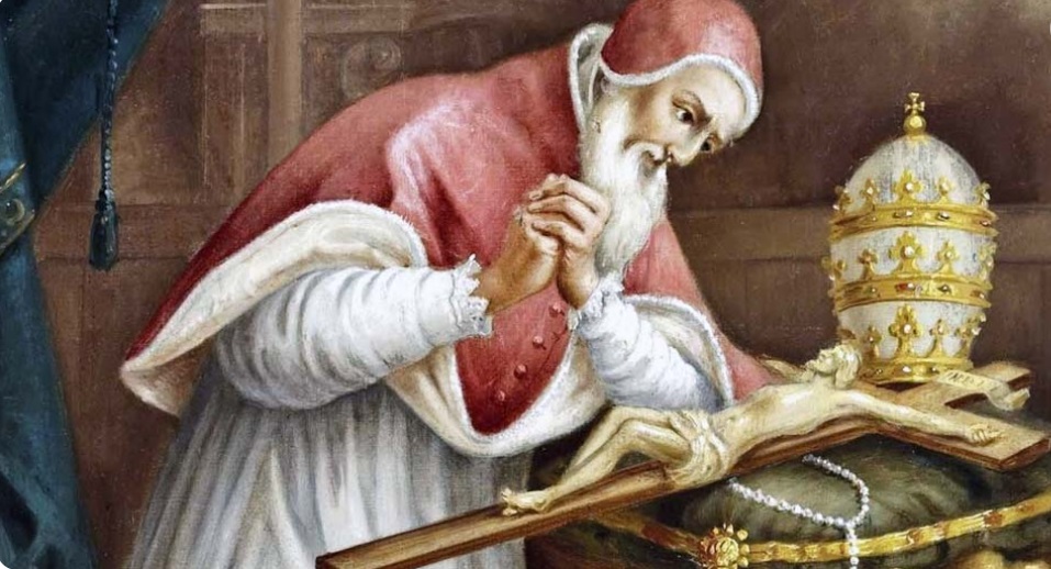 San Pío V pide a los varones de Europa rezar el rosario para enfrentar la invasión musulmana