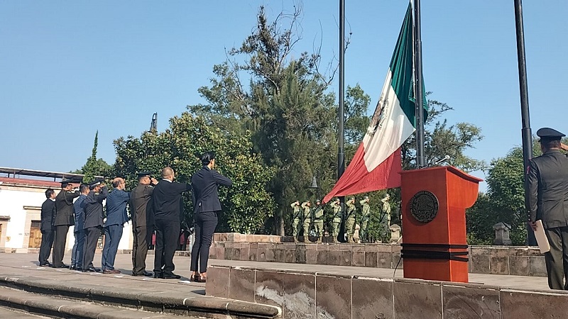 Izamiento de Bandera, Morelia