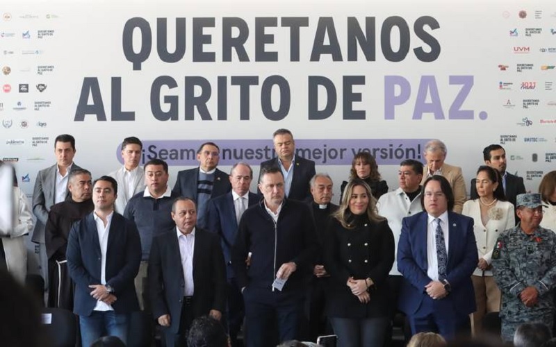 Queretanos al grito de la paz