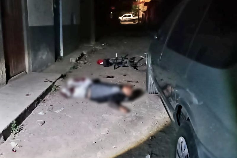 Asesinato, ciclista
