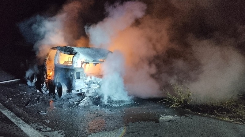 Incendio, Jeep, Parácuaro