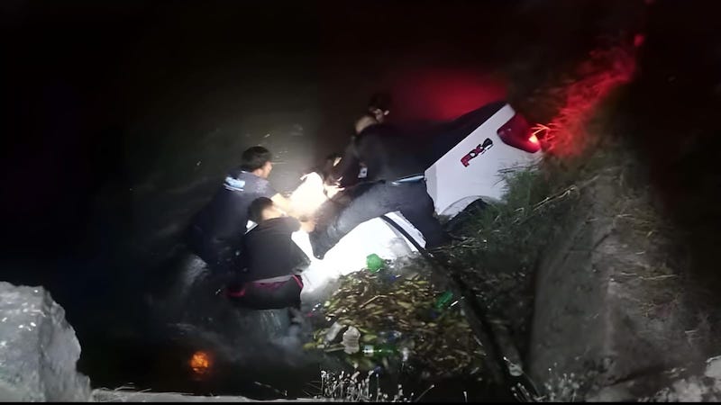 Accidente, camioneta