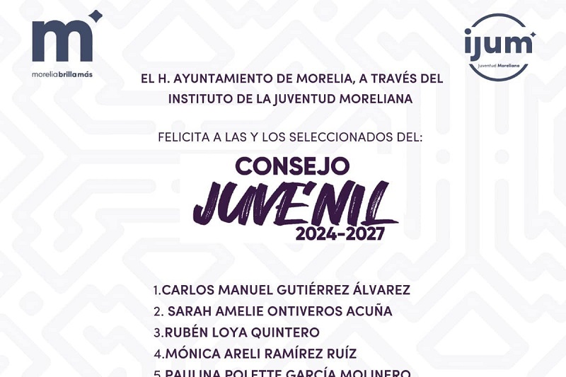 Consejo Juvenil 2024-2027, Morelia