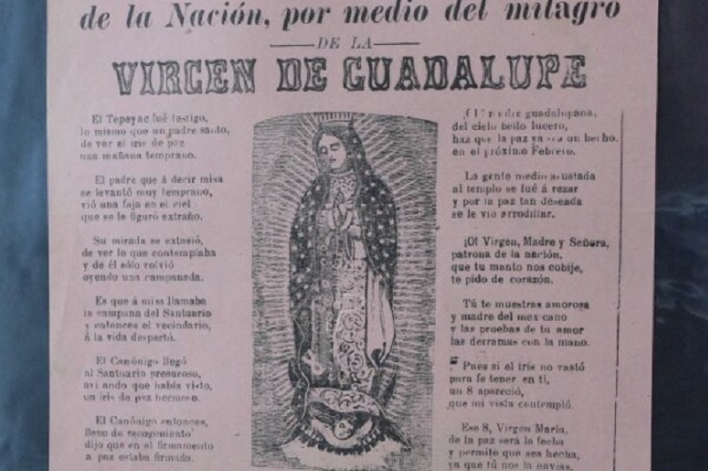 Virgen de Guadalupe, UNAM, Impresos