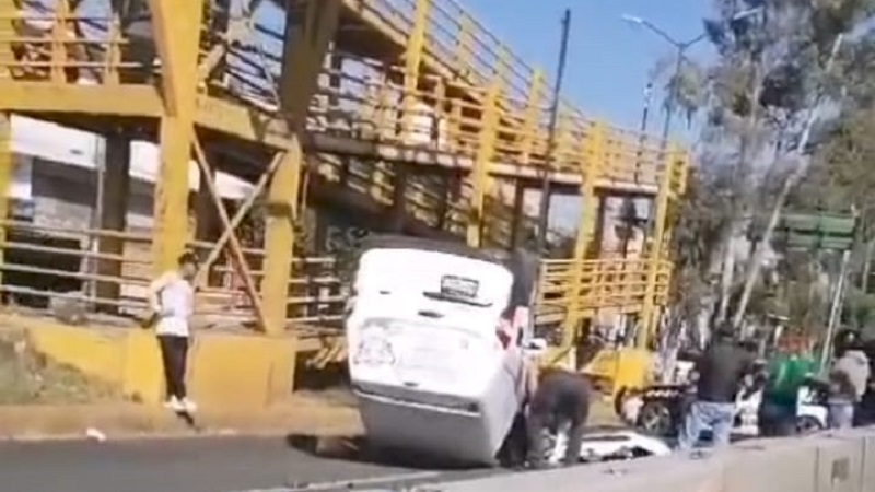 Volcadura de camioneta, Morelia