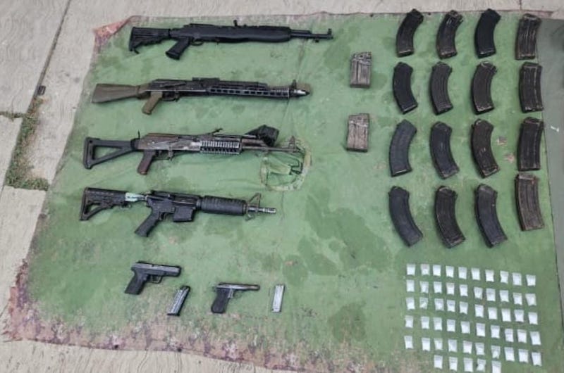 Armas aseguradas, Apatzingán