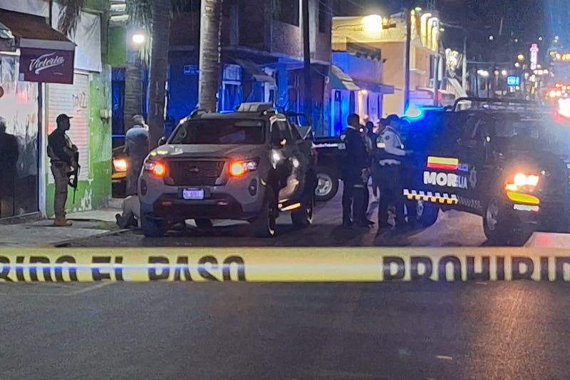 Policía Morelia, zona acordonada