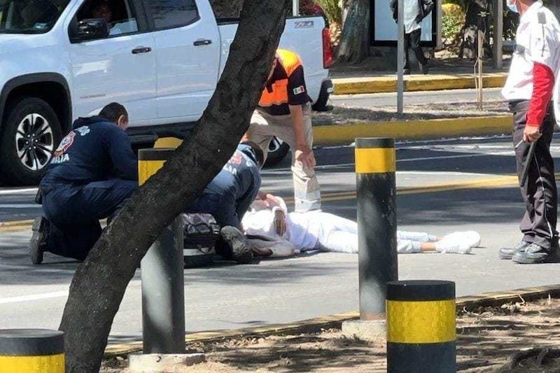 Mujer lesionada