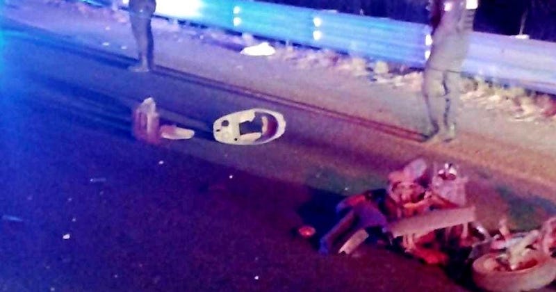 Accidente, motocicleta