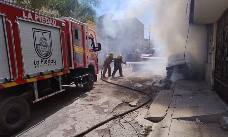 Camioneta quemada