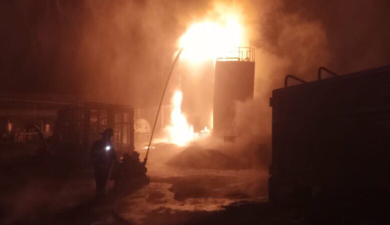 Incendio, destiladora
