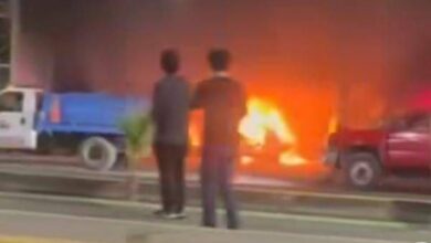 Incendio, taxi
