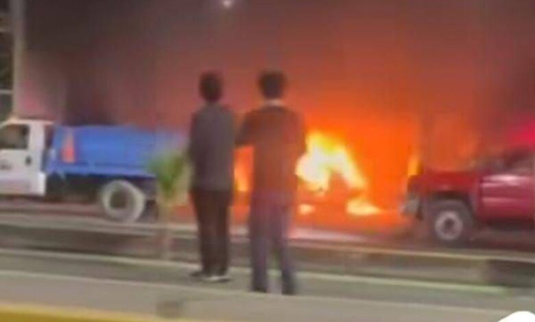 Incendio, taxi