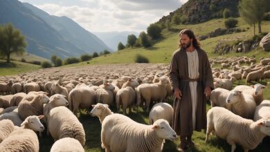 Jesucristo, ovejas