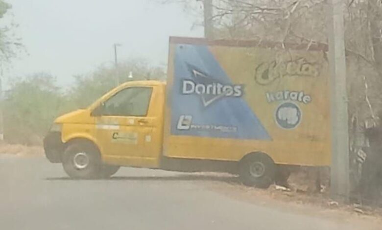 Balean camioneta de Sabritas