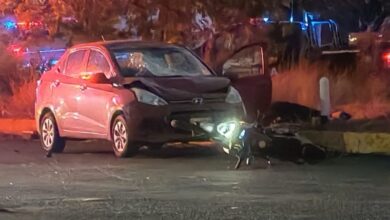Accidente, auto, moto
