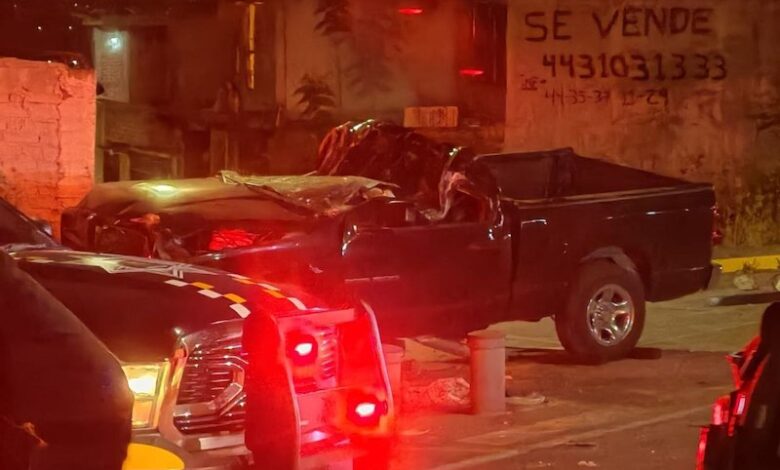 Accidente, camioneta