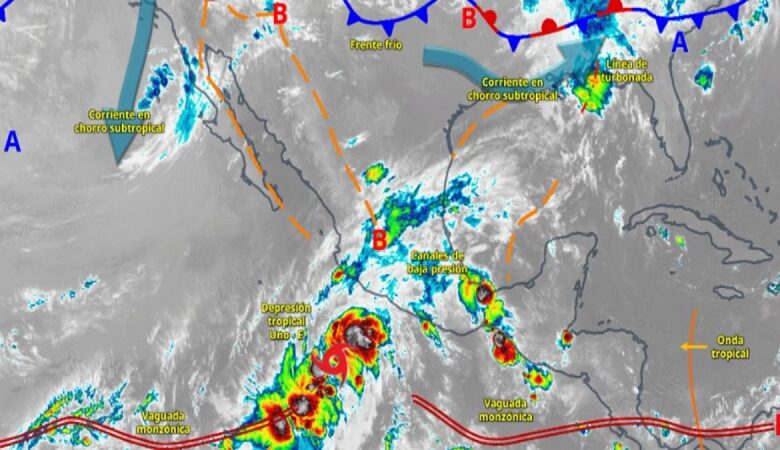 Depresión Tropical Uno-E, México