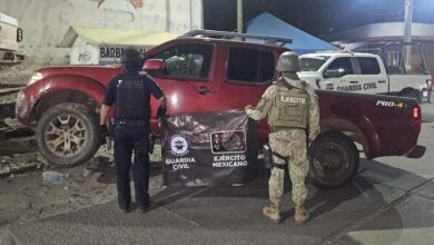 Camioneta asegurada
