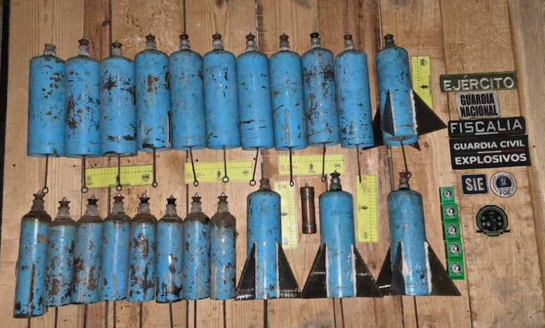 Explosivos asegurados