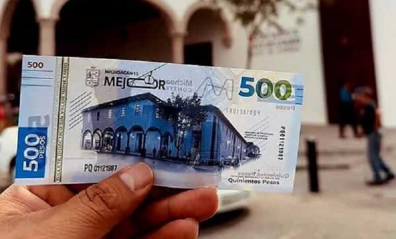 Nuevo mercado de Pátzcuaro, Billete