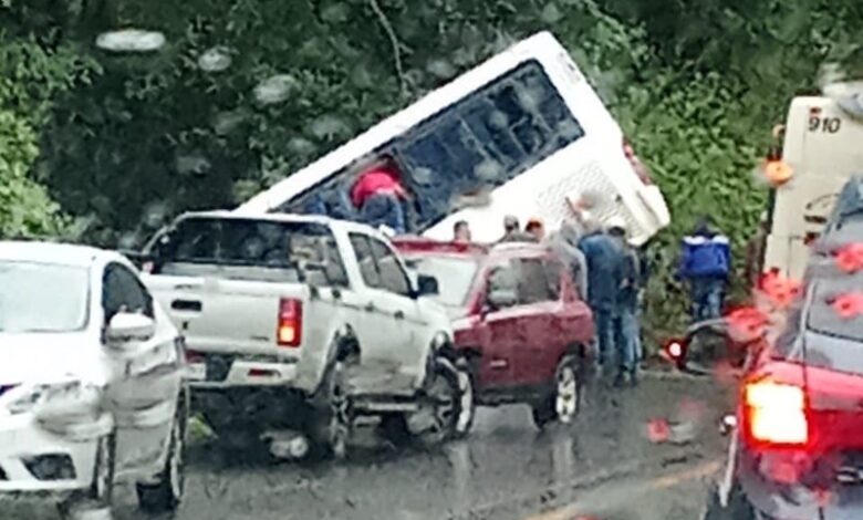 Accidente, autobús
