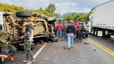 Choque entre camionetas, Peribán