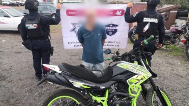 Motociclista, detenido