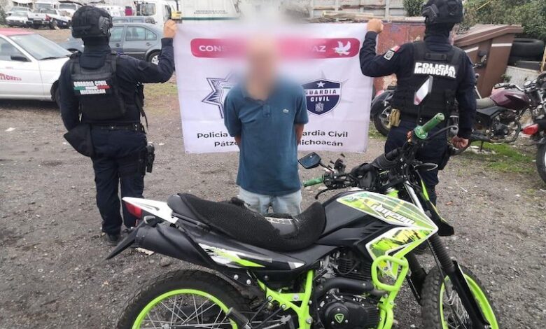Motociclista, detenido