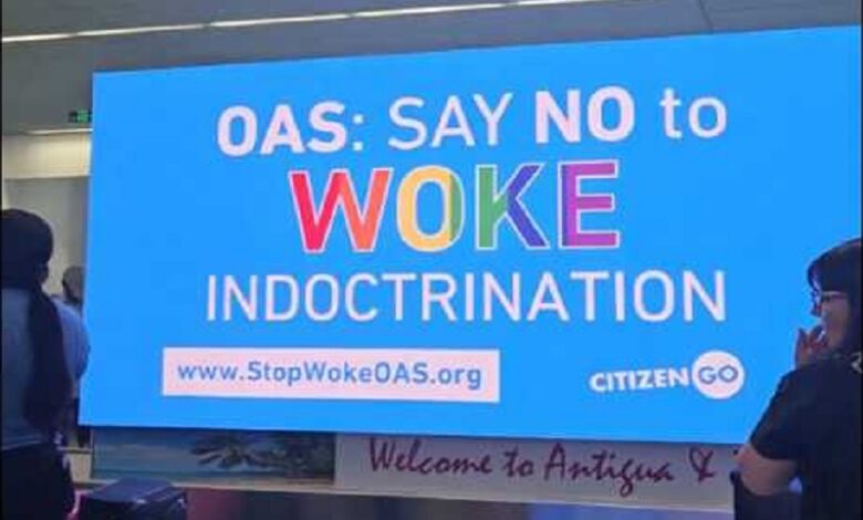 OEA, mensajes anti-woke