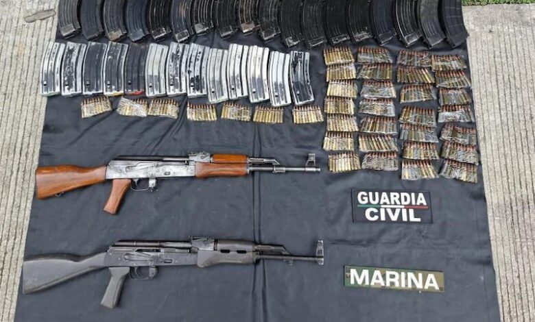 Armas aseguradas
