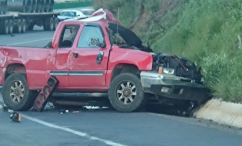 Camioneta chocada