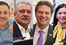 Víctor Manríquez, Raúl Morón, Alfonso Martínez y Araceli Saucedo