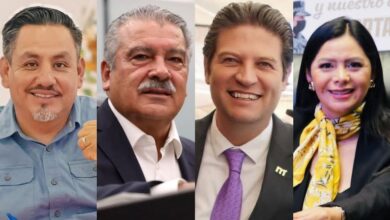 Víctor Manríquez, Raúl Morón, Alfonso Martínez y Araceli Saucedo