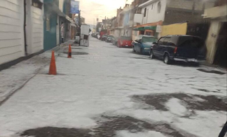 Granizada en Maravatío