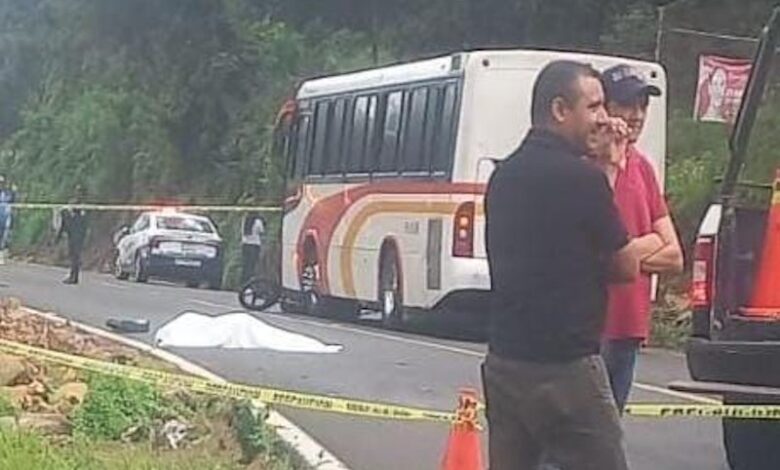 Motociclista accidentado en carretera