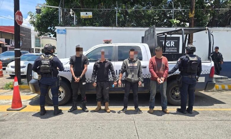 Cuatro detenidos en Uruapan