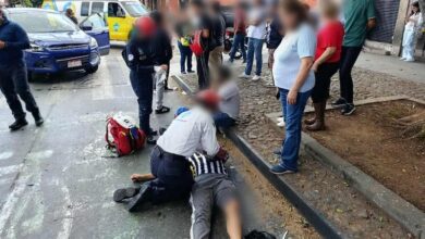 Motociclistas lesionados