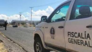 Camioneta de la FGE de Michoacán