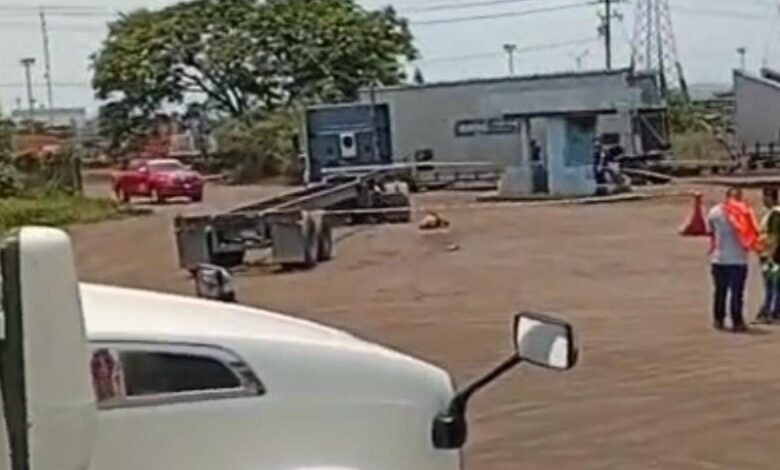 Accidente en patio de maniobras