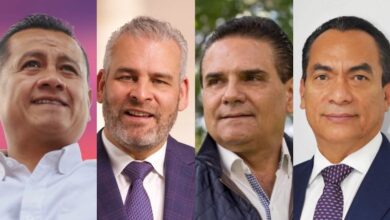 Carlos Torres Piña, Alfredo Ramírez Bedolla, Silvano Aureoles y Adrián López Solís