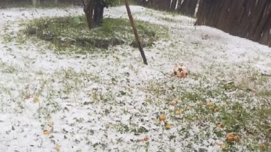 intensa granizada, Santa Clara
