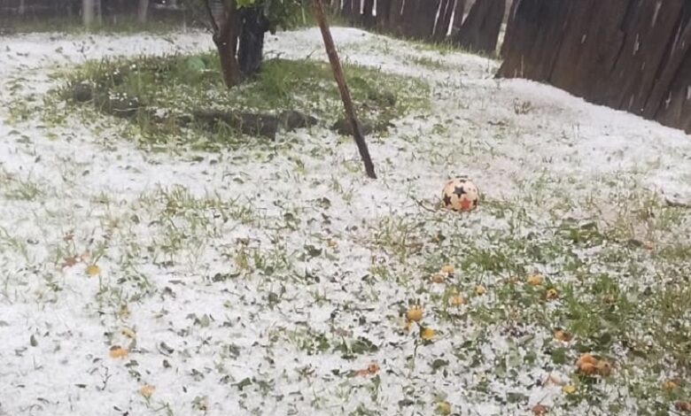 intensa granizada, Santa Clara
