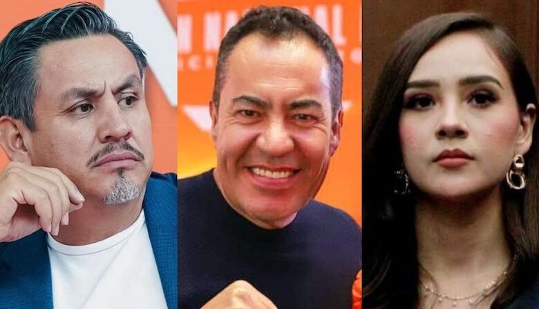 Víctor Manríquez, Carlos Herrera y Abigail Rojas