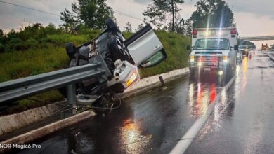 Volcadura de auto